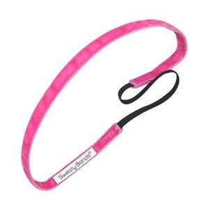 Pink velvet Sweaty Bands Headband